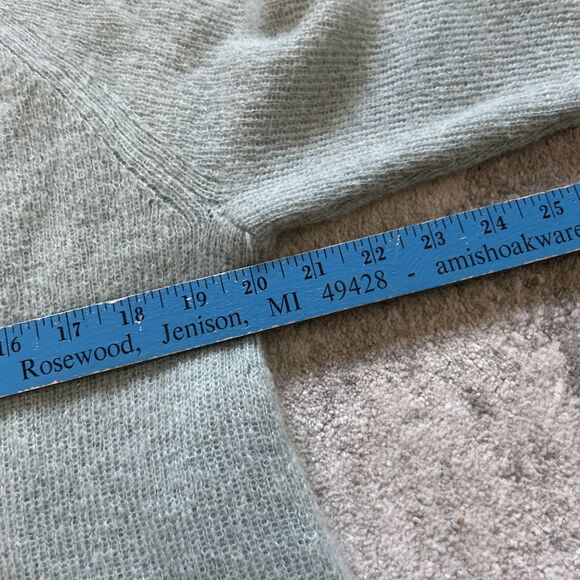 Eileen Fisher Sweater Womens Small Soft Seafoam Airy Washed Mohair Baby Alpaca - Picture 5 of 6
